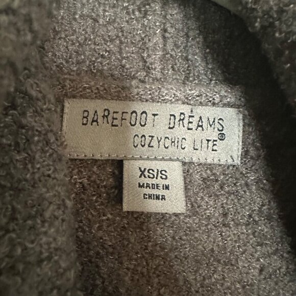 Barefoot Dreams CozyChic Lite Circle Cardi Open Cardigan Sweater Gray Size XS/S - Picture 3 of 5